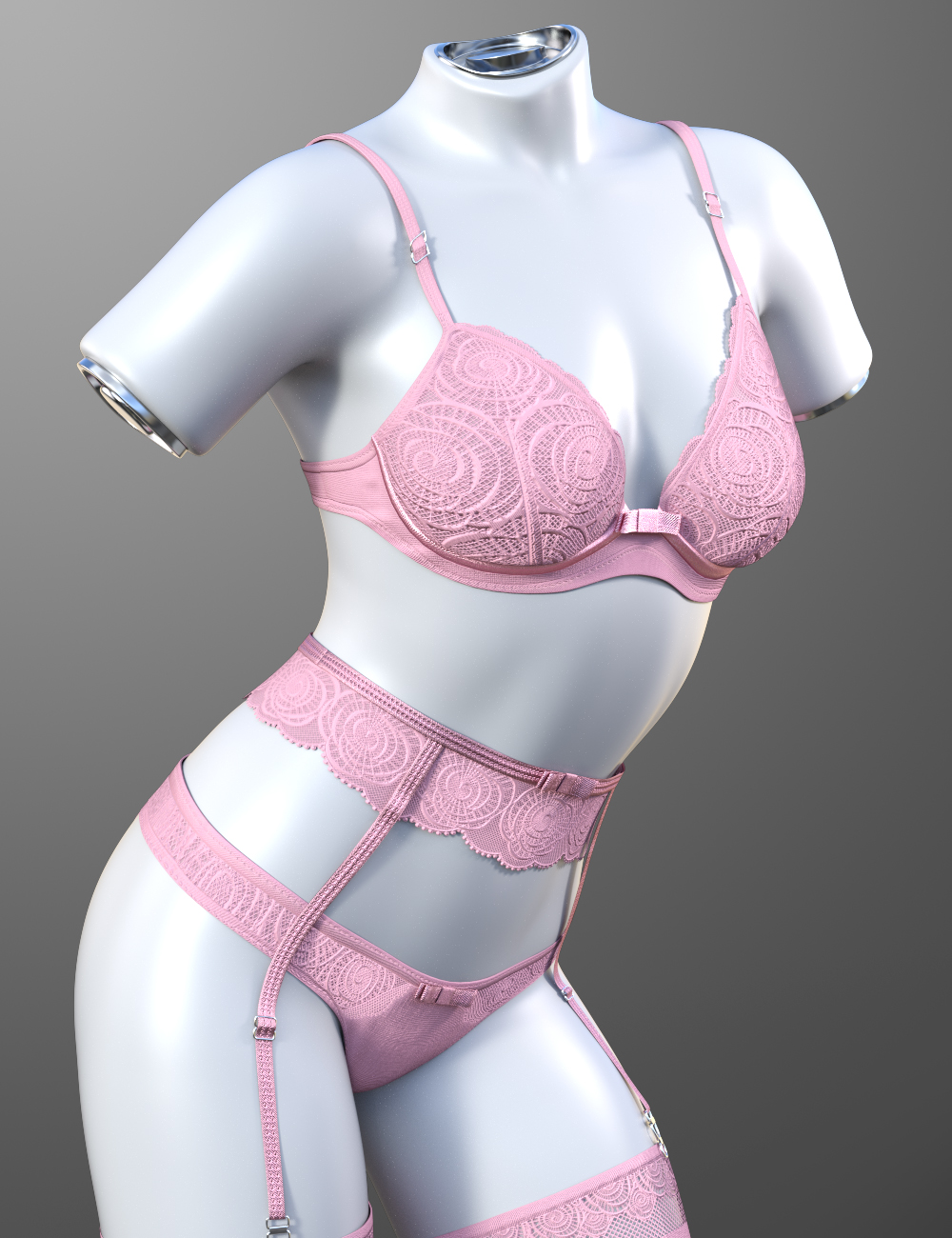 X-Fashion Roses and Bows Lingerie for Genesis 9 (Repost)