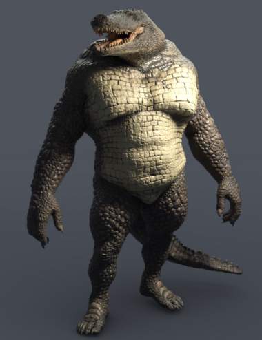 Sobek HD Crocodile for Genesis 8 Male