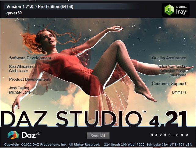 DAZ Studio Professional 4.21.0.5 + Serial