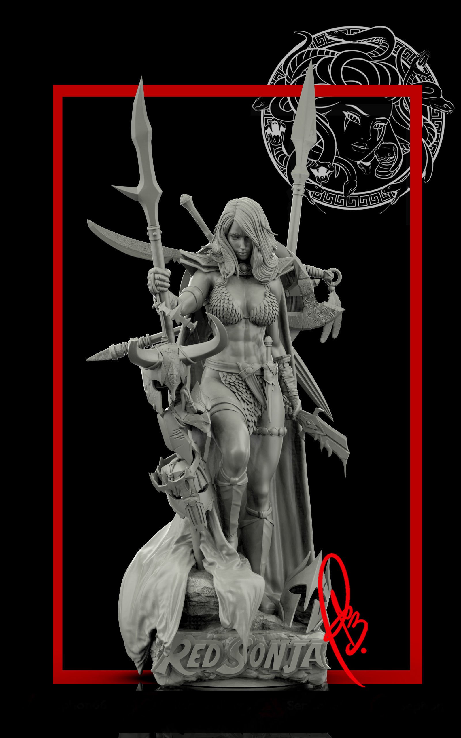 Red Sonja 3D Print Model