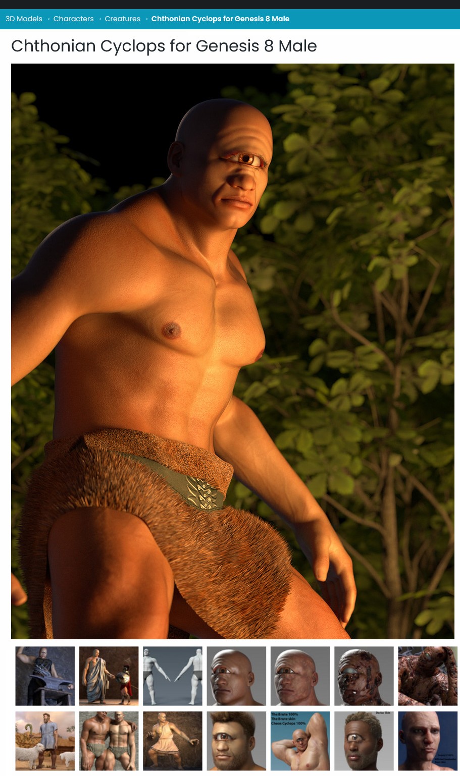 Chthonian Cyclops for Genesis 8 Male