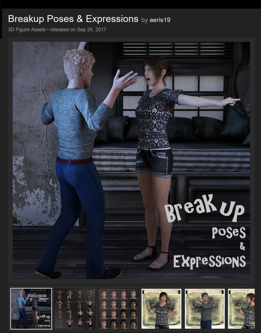 Breakup Poses & Expressions (G8)