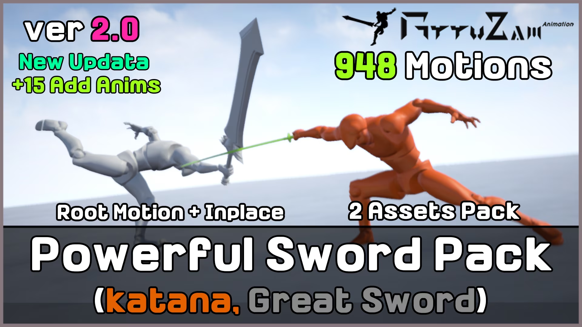 2 Assets Powerful Sword Pack (Unreal Engine)