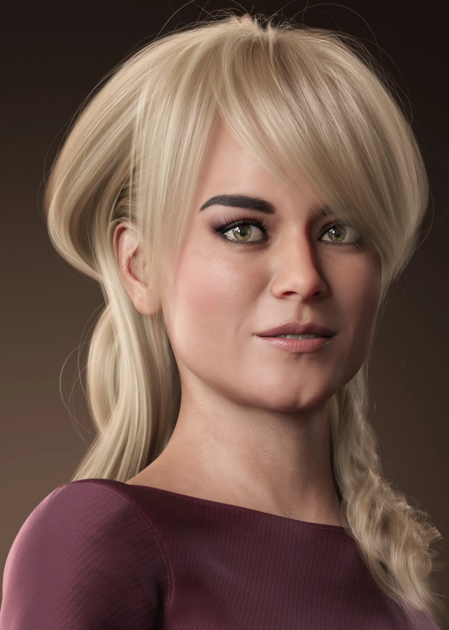 Back Updo Hair for Genesis 3 and 8 Female(s)