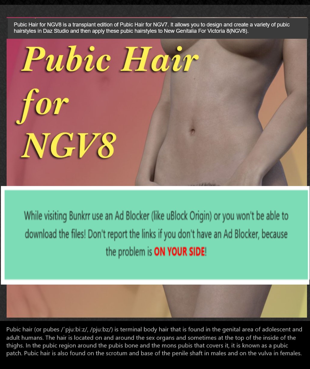 Pubic Hair For NGV8